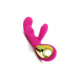 Vibromasseur rabbit USB rose point G 